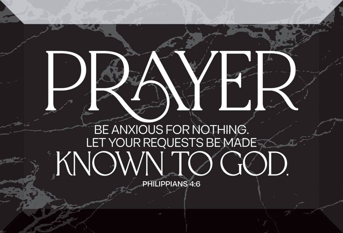 470376 Glass Plaque - Prayer Be Anxious for - 6 x 4 in.
