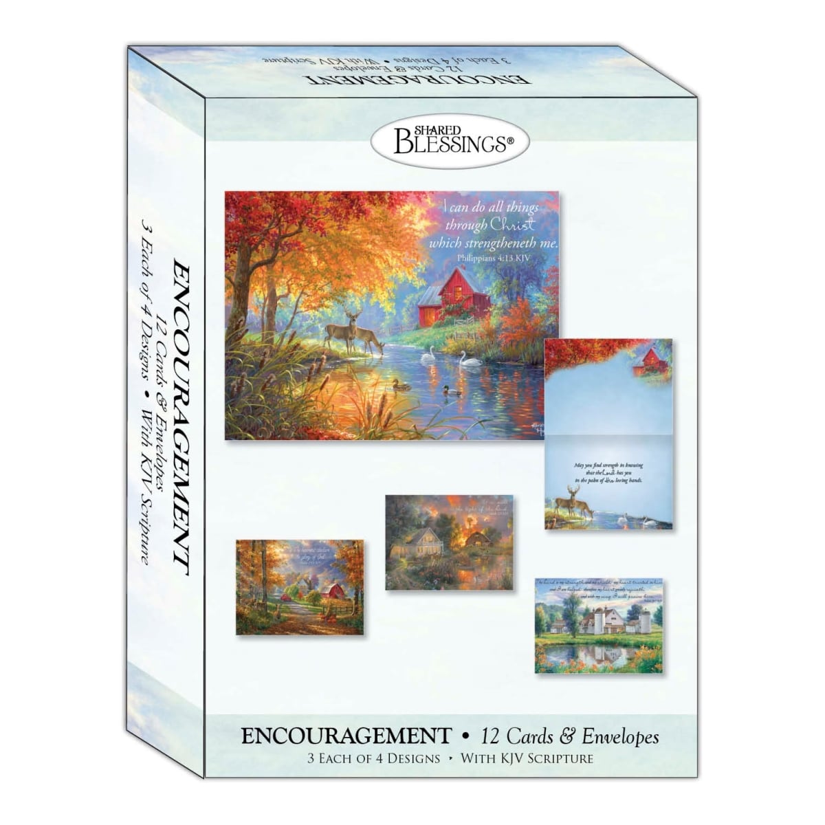Crown Point Graphics 309286 Boxed Card - Encouragement - Seasons - Shared Blessings - Box of 12