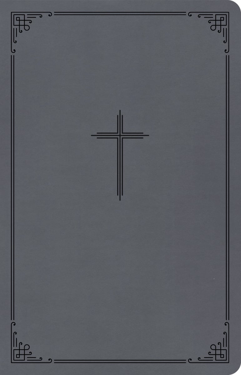 351667 CSB Thinline Bible - Value Edition - Charcoal LeatherTouch