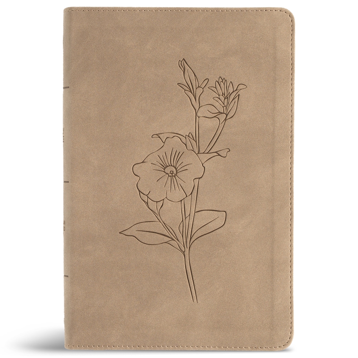 41241X CSB Personal Size Giant Print Digital Study Edition Earth Suede Soft Leather Touch Indexed Book