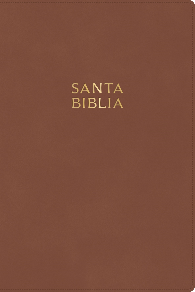 479180 RVR 1960 Biblia Letra Gigante Con Referencias Giant Print Bible with References - Coffee Brown Leathertouch Indexed