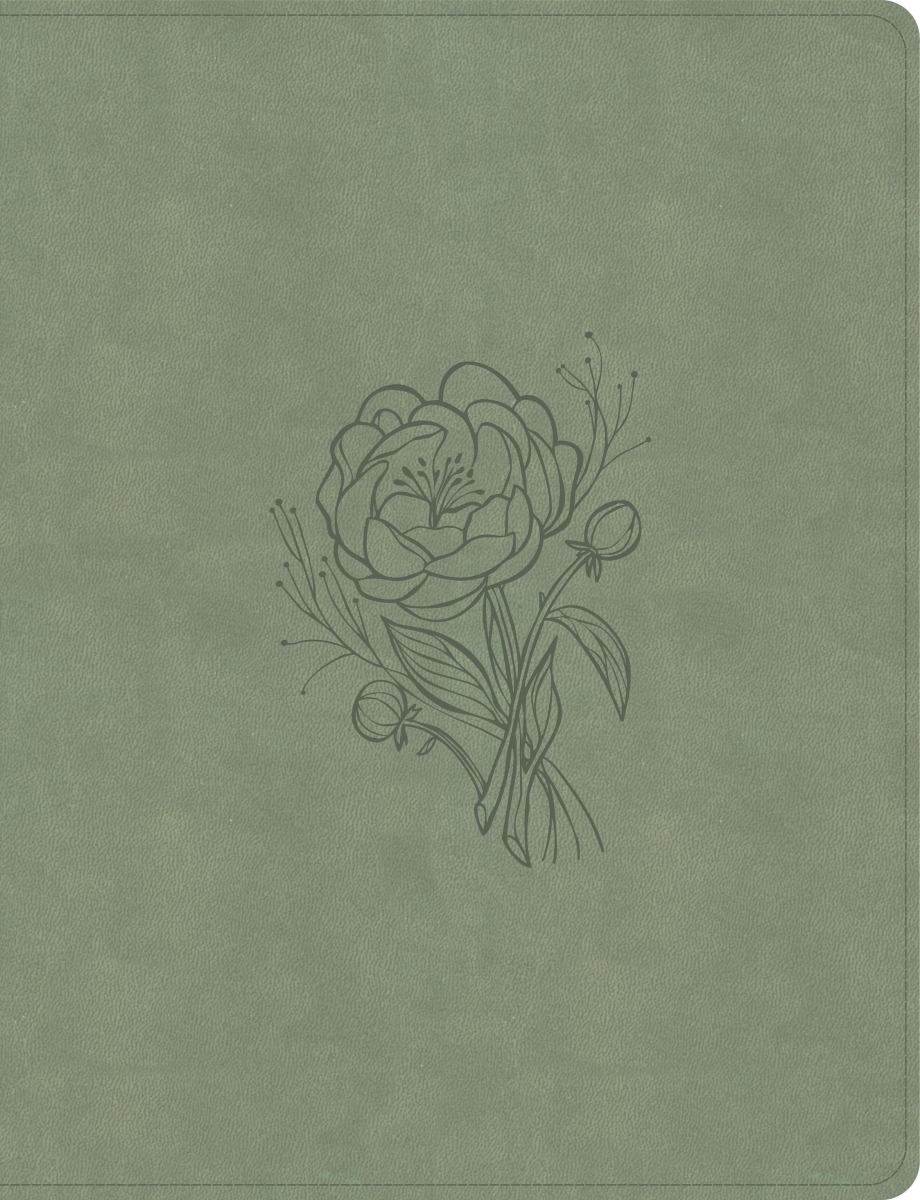 366126 KJV Notetaking Bible Large Print Edition - Sage SuedeSoft LeatherTouch