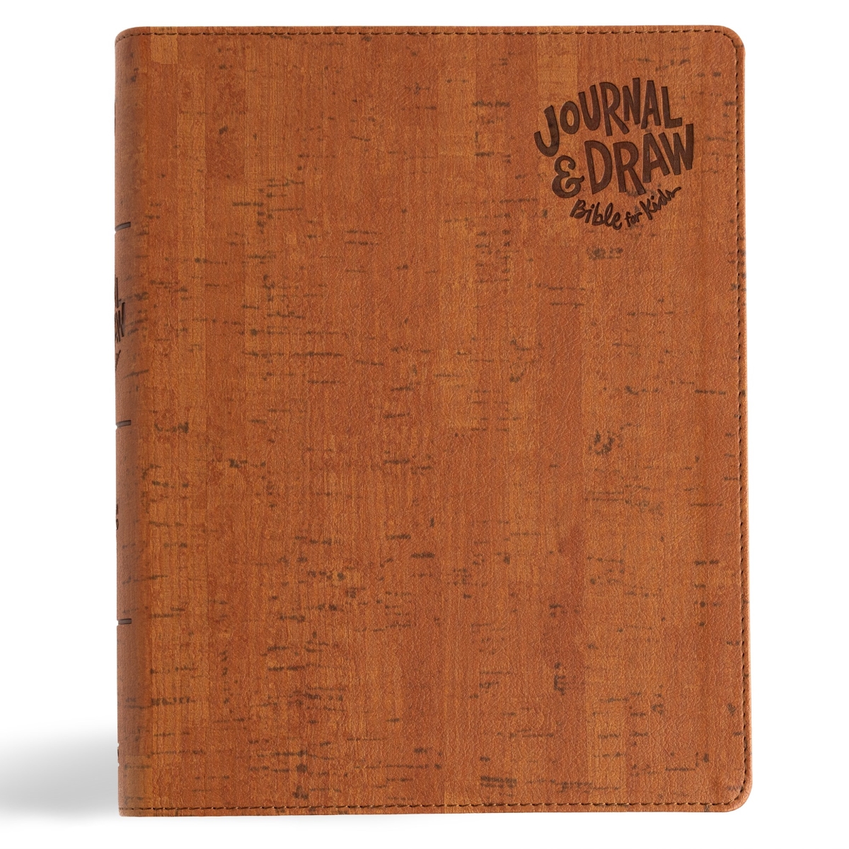 349172 CSB Journal & Draw Bible for Kids - Brown Cork LeatherTouch