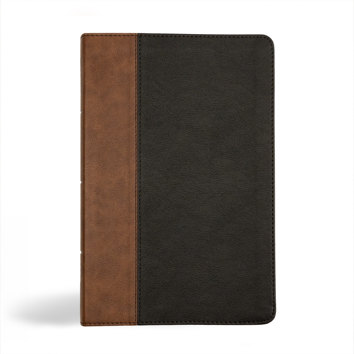 409342 KJV Personal Size Giant Print Bible - Black & Brown LeatherTouch Indexed