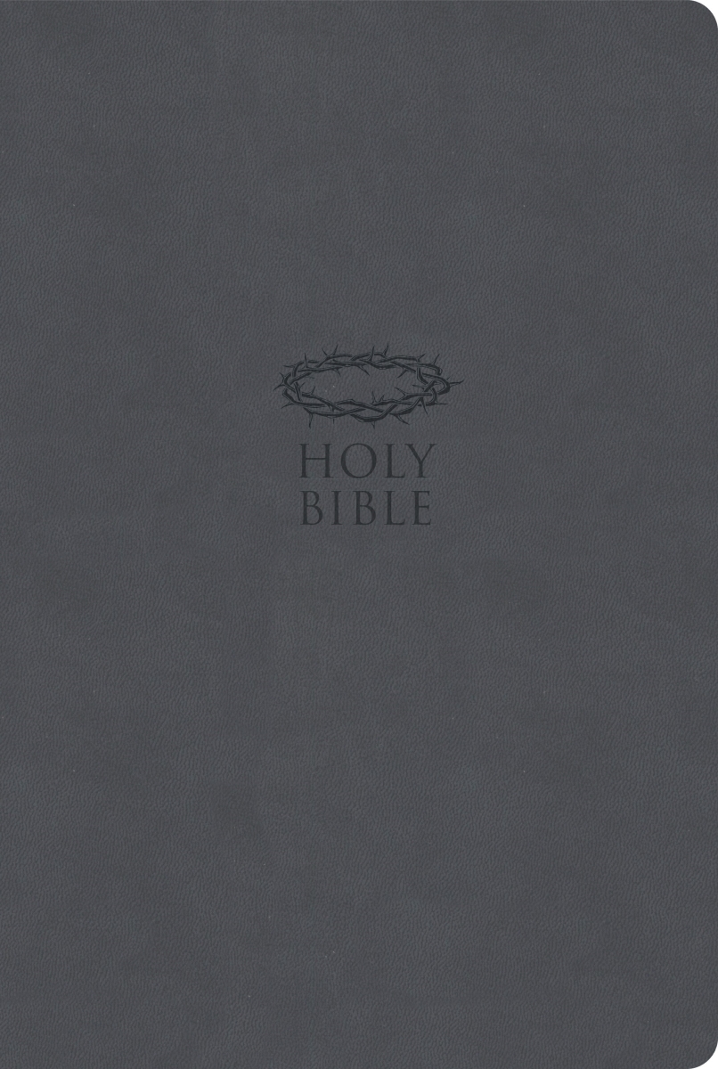 41265X KJV Super Giant Print Reference Bible Value Edition-Charcoal LeatherTouch