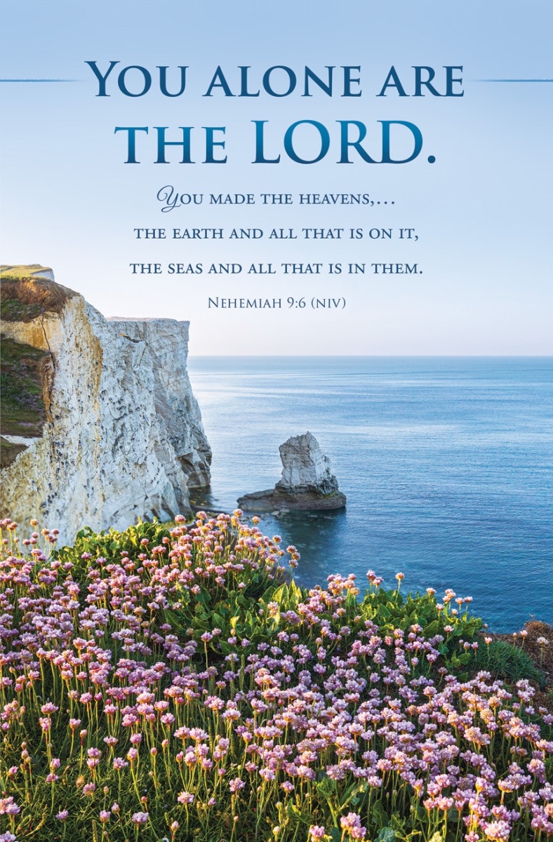 696306 Bulletin - General-Spring-You alone are the Lord Neh 9-6 NIV - Pack of 100