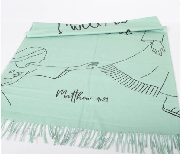 736299 Prayer Shawl - Touch The Robe - 74 x 28 in. - Polyester