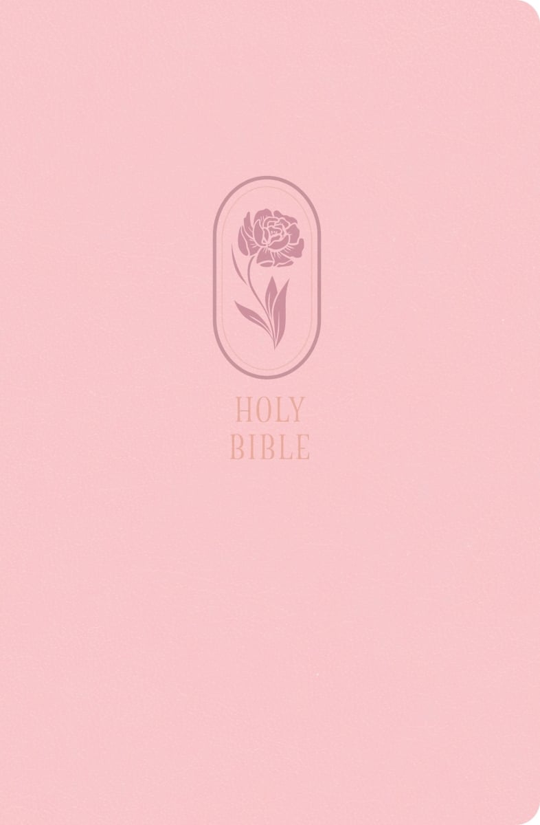 650648 KJV Large Print Personal Size & Pink Leather Touch Reference Bible