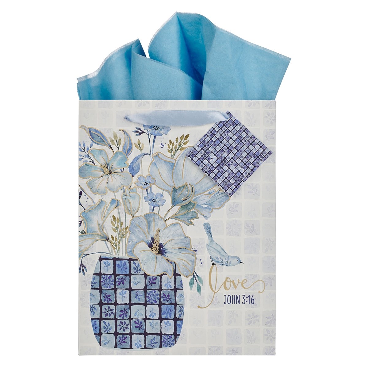 368597 Gift Bag - Large Portrait - Love John 3-16