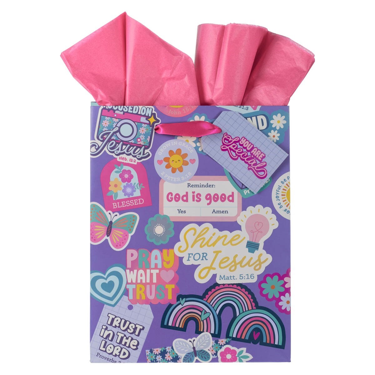 368571 Gift Bag - Medium - Shine for Jesus Matt. 5-16