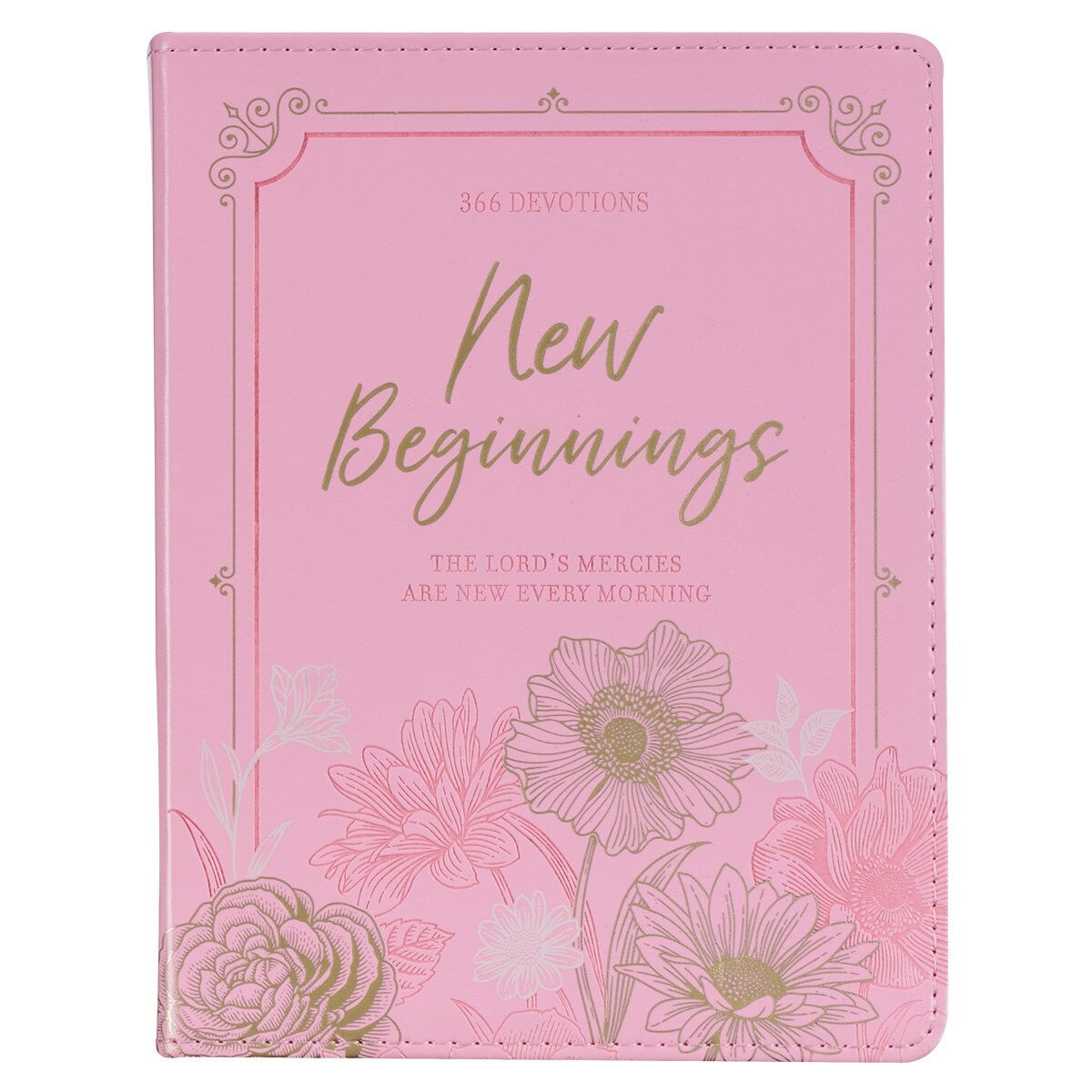 380285 Devotional   Beginnings Pink Flex Cover Book