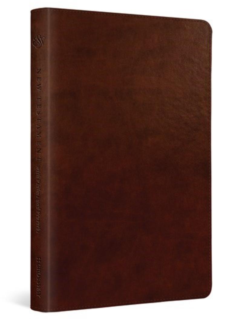 233203 ESV Testament with Psalms & Proverbs - Chestnut TruTone Book