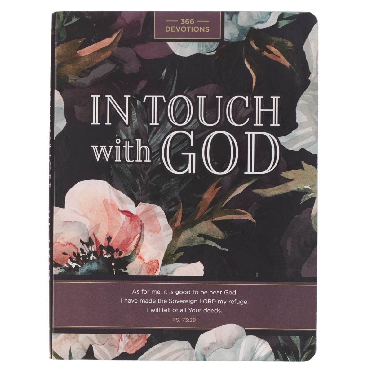 380284 Devotional - in Touch with God Floral Softcover Jan.