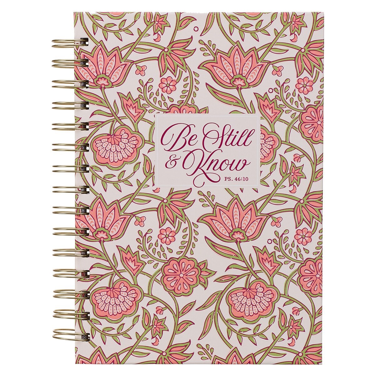 380315 Wirebound Journal - Pink Be Still & Know Ps. 46 - 10