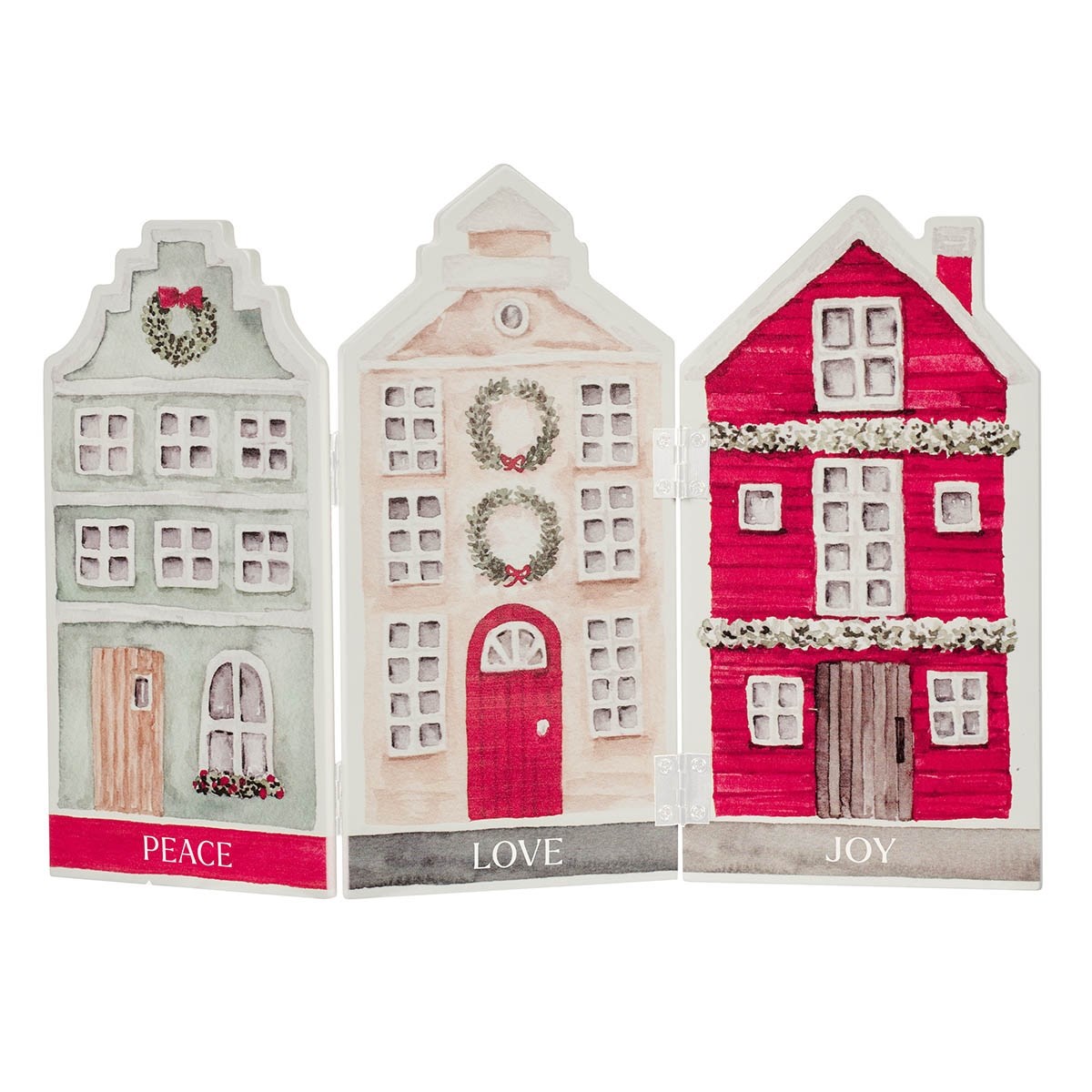 470631 Tabletop Decor - Tri - Fold House - 10.9 x 7.3 in.
