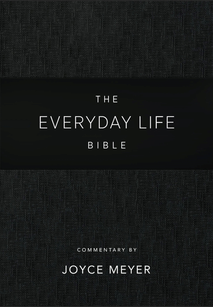 222632 Amplified The Everyday Life Bible - Black LeatherLuxe