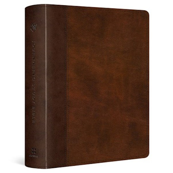 311575 ESV Journaling Study Bible Book, Timeless Design True Tone - Brown & Chestnut