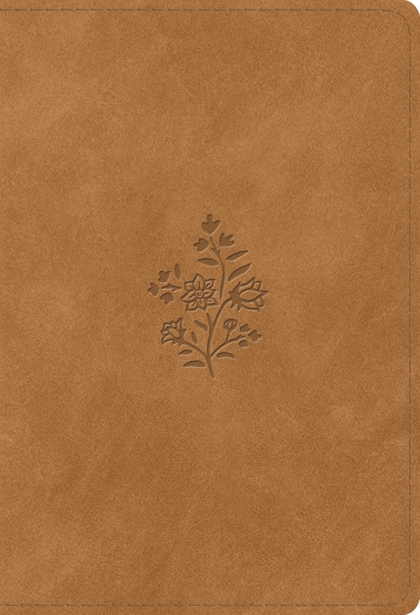 361567 ESV Student Study Bible, Nubuck Caramel Wildflower Design, TruTone