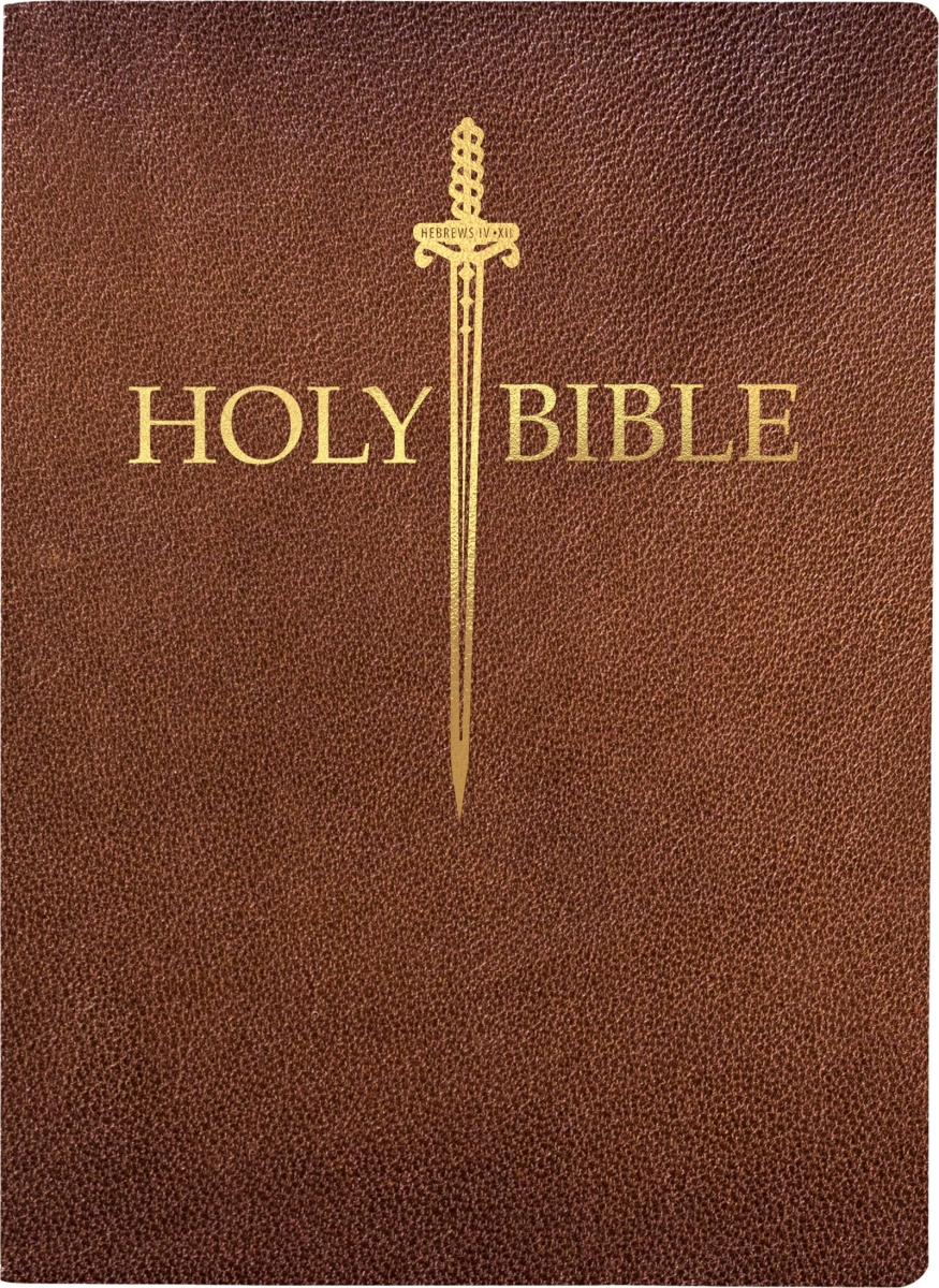 406118 KJV Sword Bible Large Print - Acorn Bonded Leather Indexed
