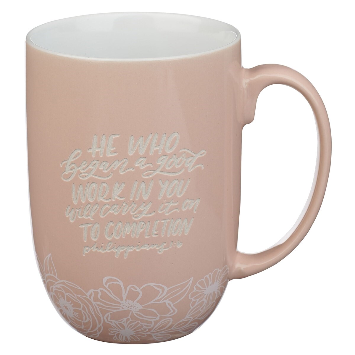 Picture of Christian Art Gifts 368481 Ceramic Mug - Good Works Phil 1-6 - Peach