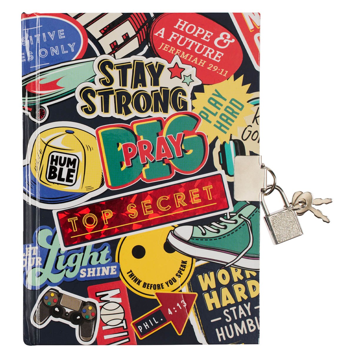 380954 Diary Hardcover - Be Strong - Josh. 1-9 Book