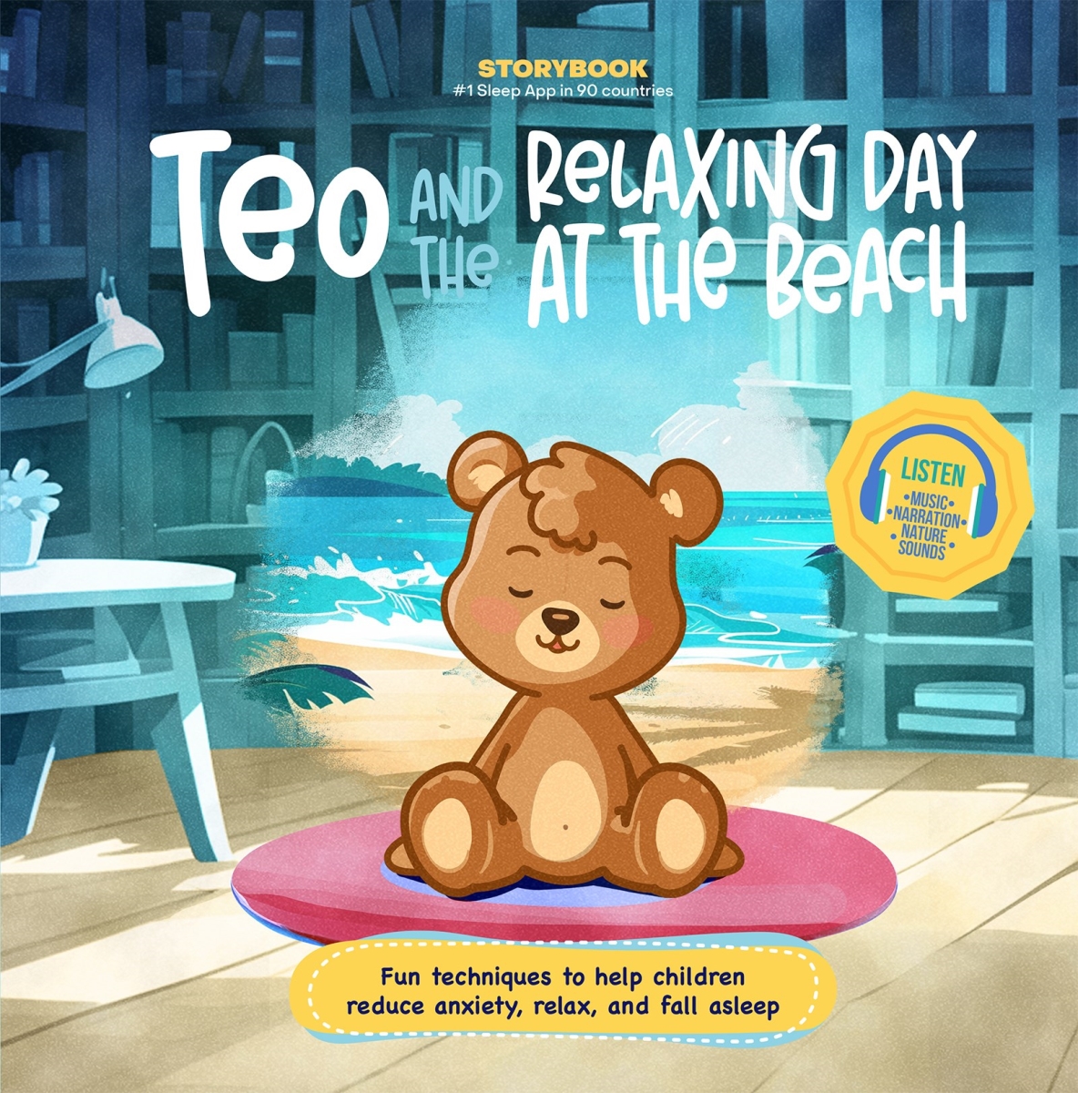 561797 Teo & the Relaxing Day At the Beach Kids Book