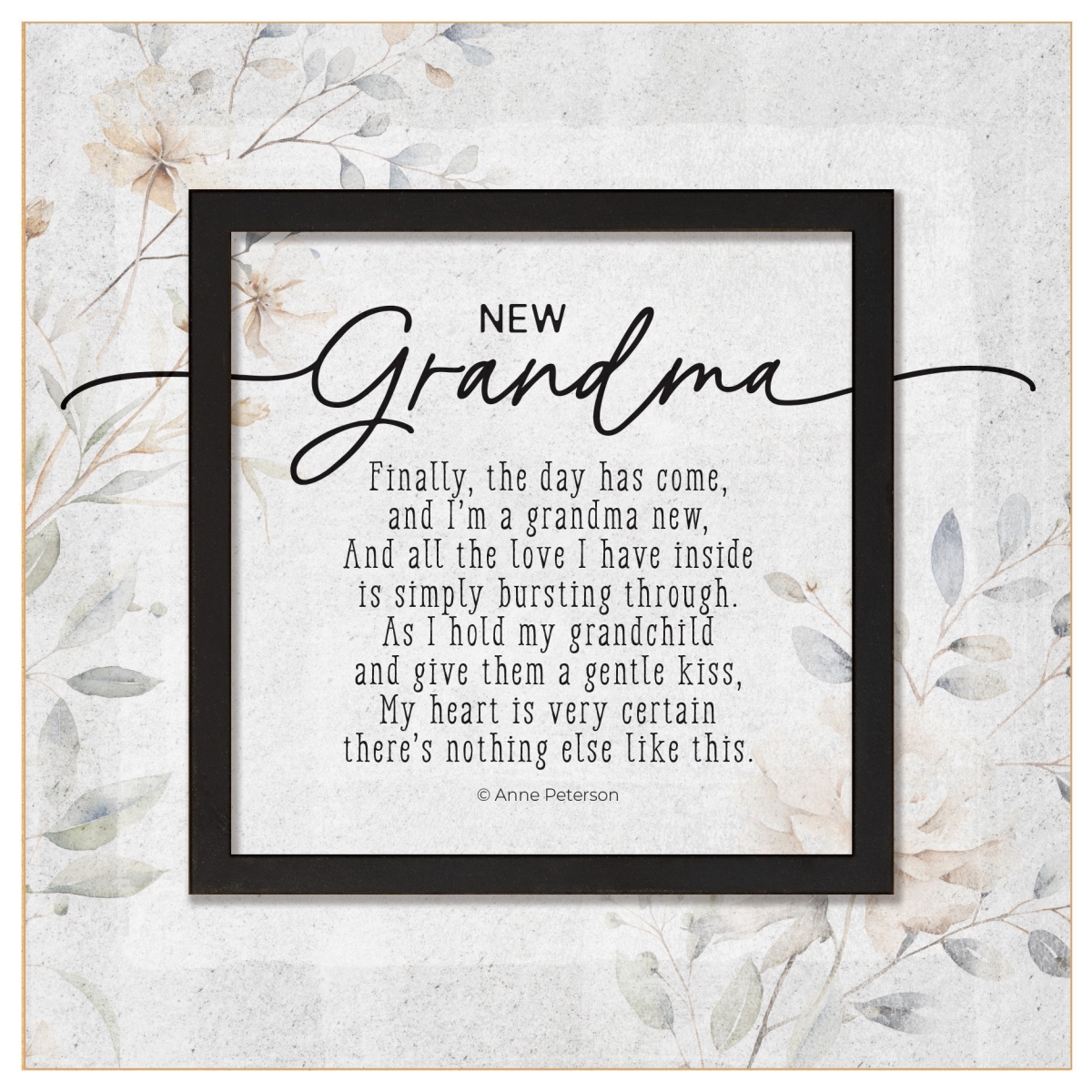 470317 Plaque - Layered Grace - Grandma - 6 x 6 in.