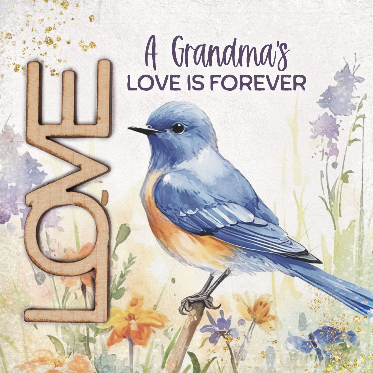 344790 Magnet - Crafted Remindables - Love - A Grandmas - 3.5 in. Square