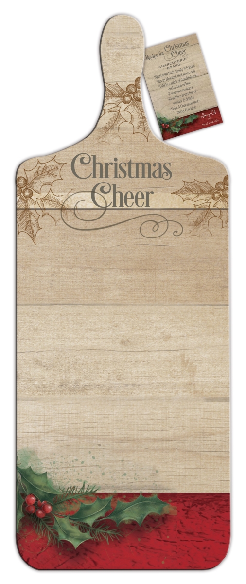 Picture of Abbey Plus CA Gift 639892 Charcuterie Board - Christmas Cheer - 7 x 18 in.
