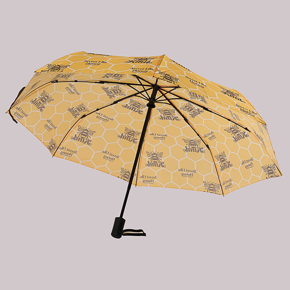 368641 Umbrella - Compact - Bee Kind - Honeycomb