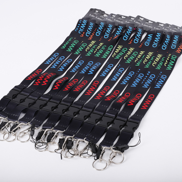 645797 Lanyard - WWJD - Multi Color - Pack of 12