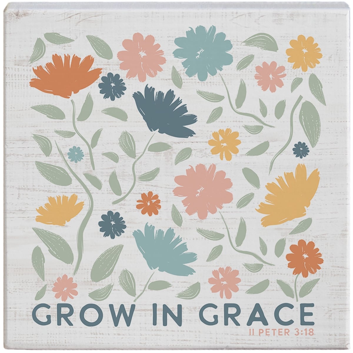 463094 Small Talk Square - Grow in Grace - 5.25 x 5.25 in.