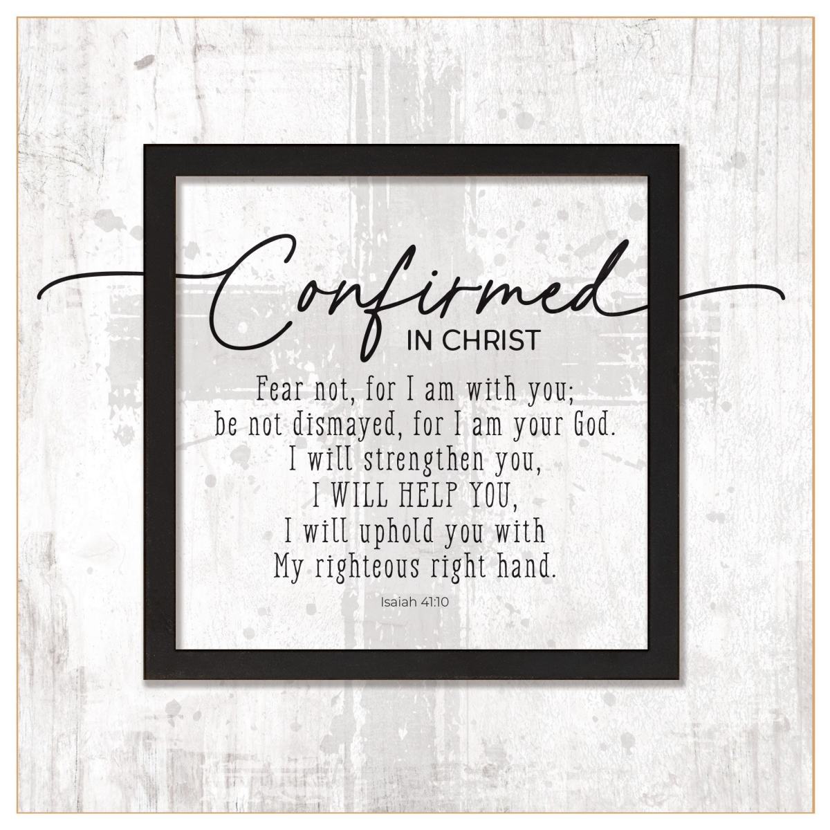 470496 Plaque - Layered Grace - Confirmed in Christ - 6 x 6 in.