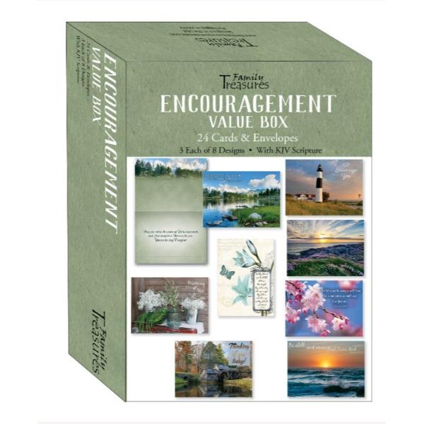 402834 Encouragement Value Box Boxed Cards - Pack of 24