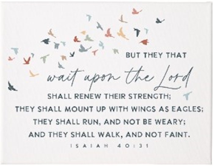 359495 12 x 9 in. Wrapped Isaiah 40-31 Canvas Art