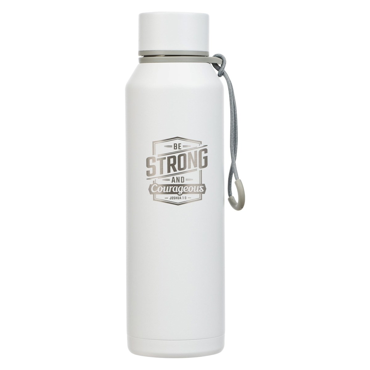 Picture of Christian Art Gifts 368511 Water Bottle - Stainless Steel - Be Strong & Courageous