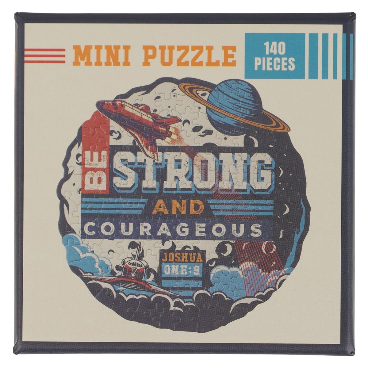368556 Jigsaw Puzzle - Be Strong & Courageous Josh 1-9 - 140 Piece