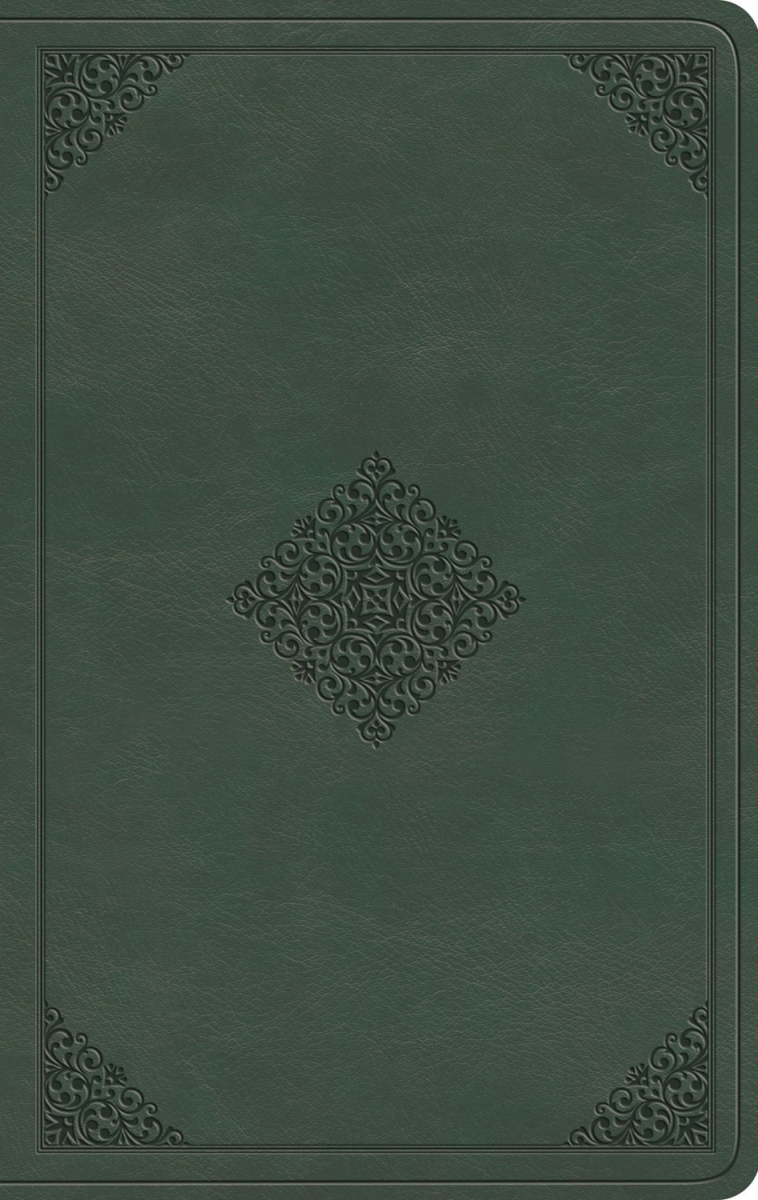 75591X ESV Large Print Value Thinline Bible - Quiet Forest TruTone - Ornament Design, Easy-Read Edition