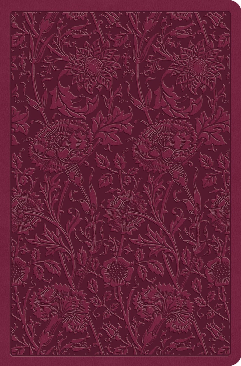 471188 ESV Value Compact Bible - Raspberry Floral Design Trutone