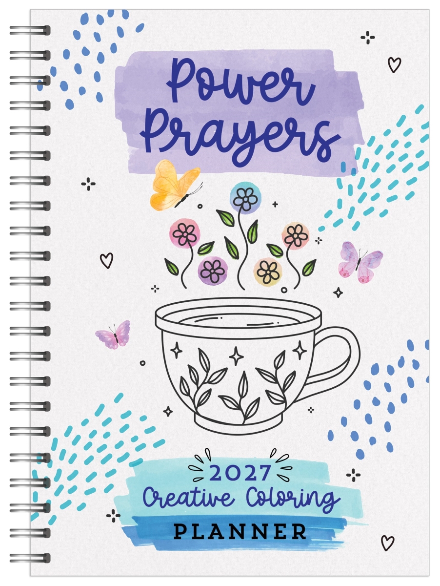 Barbour Publishing 755884 Power Prayers Creative 2027 Coloring Planner