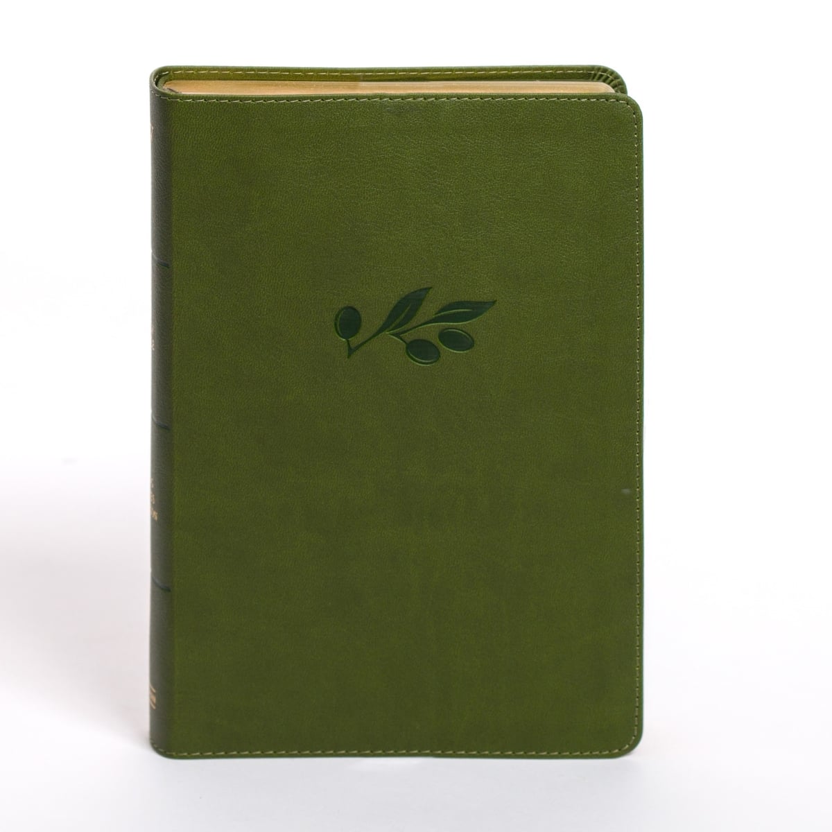 366135 KJV Personal Size Giant Print Bible - Olive LeatherTouch