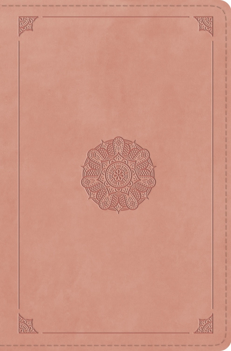 379634 ESV Compact Bible - Blush Rose Emblem Design TruTone