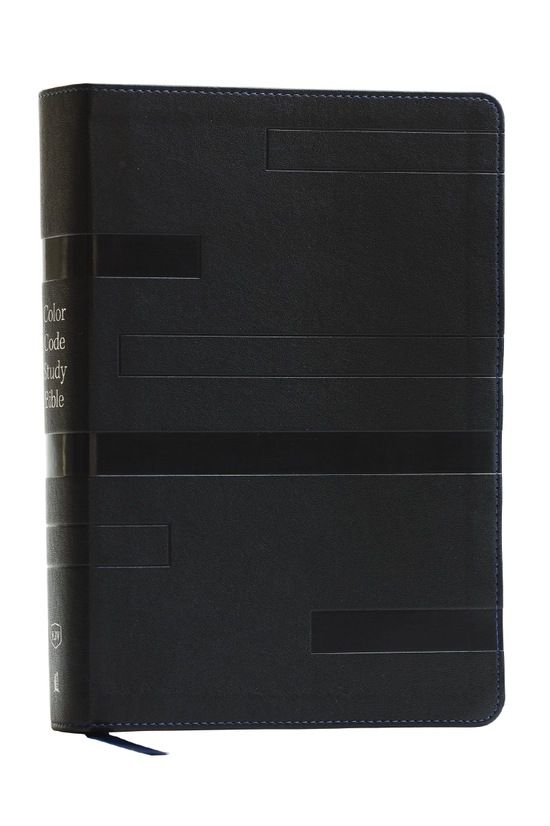 Nelson & Nelson Books 580871 KJV Color Code Study Bible, Revealing Gods Truth Color by Color RL - Black Leathersoft