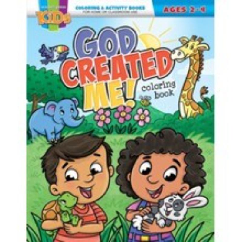 469495 God Created Me Coloring Activity Book - Ages 2-4
