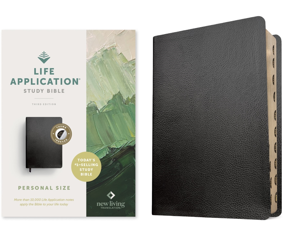 462551 NLT Life Application Study Bible & Personal Size - Third Edition - Black Bonded Leather Indexed