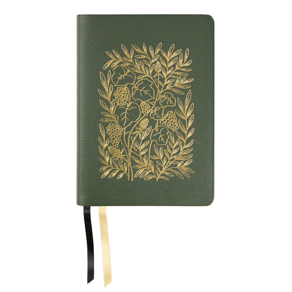 Steadfast Bibles 348329 LSB Journaling Edition Paste - Down Forest Green Cowhide Book - The Masters Vineyard