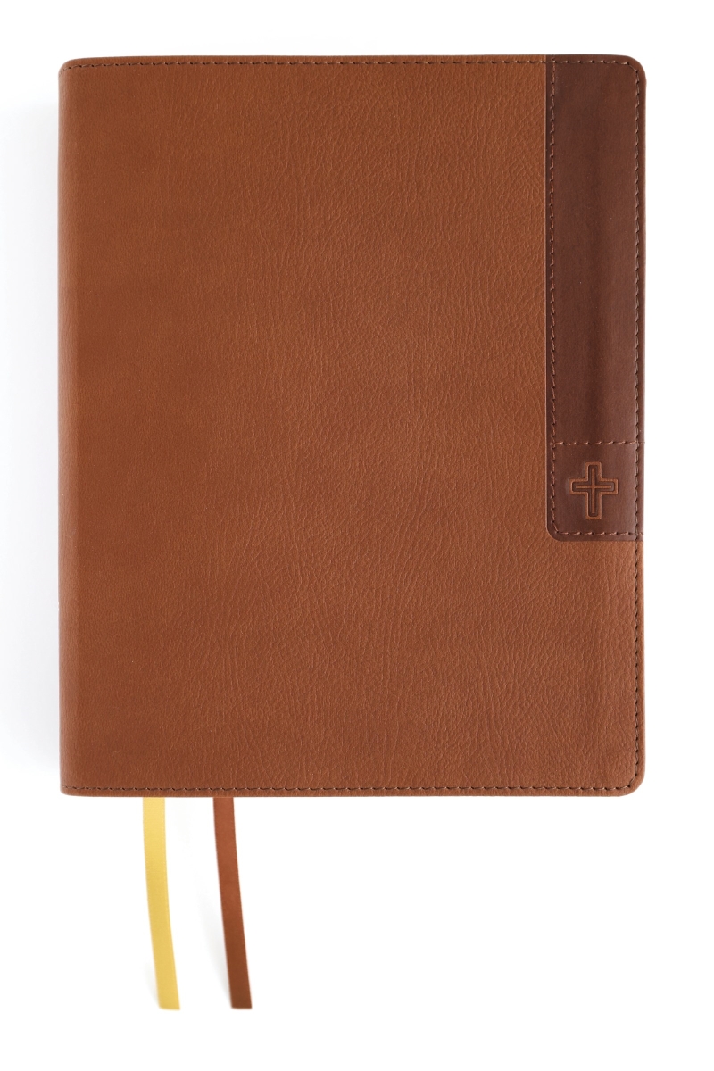 304711 NIV Journal The Word Bible & Large Print - Comfort Print - Brown Leathersoft