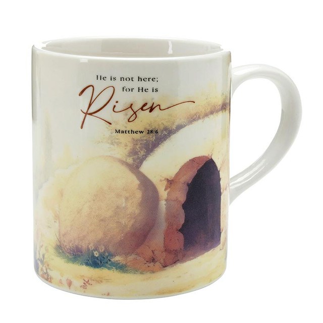 719424 12 oz He is Not Here for He is Risen Mug
