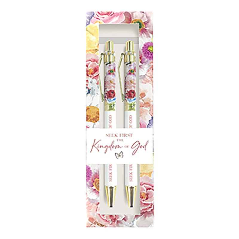 690496 Seek First the Kingdom of God Pen Set - Set of 2