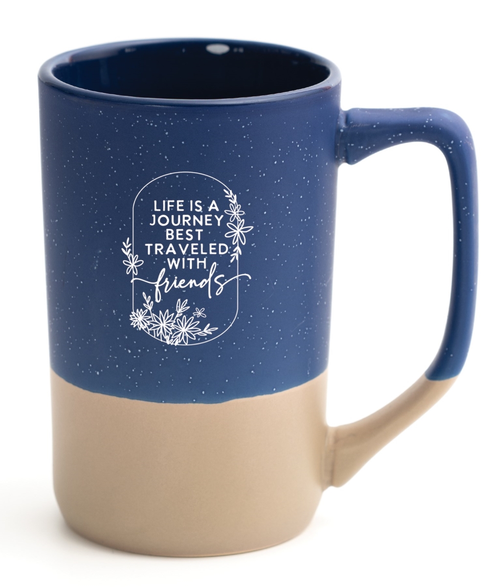 719279 16 oz Life is A Journey Designer Pebble Mug